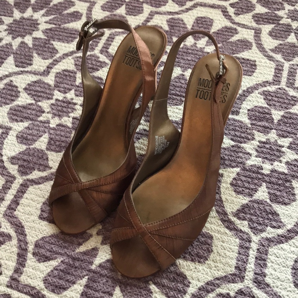 Sling Back Peep Toe Heel